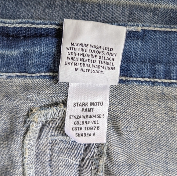 🇺🇸 NWT Hudson Stark Moto Jeans Made In USA - Picture 11 of 11